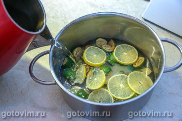 Компот из фейхоа с лимоном