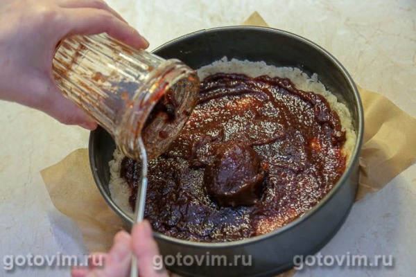 Постный тертый пирог с вареньем Постный тертый пирог с вареньем