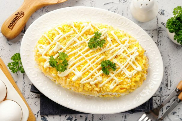 Салат с горбушей и сыром post thumbnail image