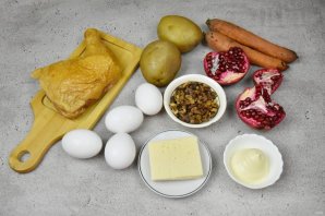 Салат с гранатом