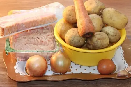 Картофельные лепешки с мясным припеком Картофельные лепешки с мясным припеком