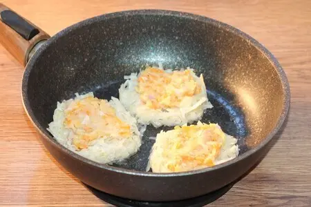 Картофельные лепешки с мясным припеком Картофельные лепешки с мясным припеком