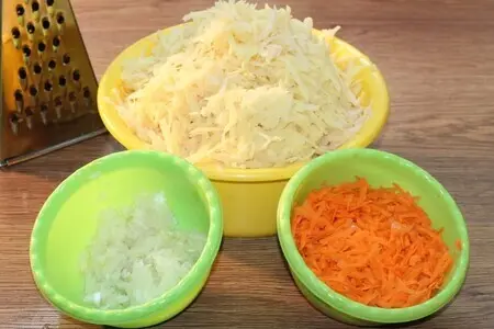 Картофельные лепешки с мясным припеком Картофельные лепешки с мясным припеком