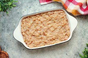 Запеканка с куриным фаршем