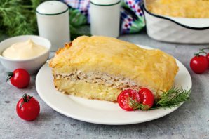Запеканка с куриным фаршем