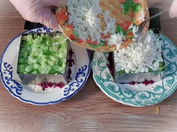 Салат со свеклой и сыром