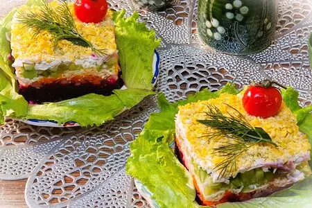 Салат со свеклой и сыром