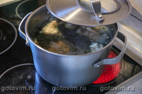 Суп с говядиной и замороженными опятами