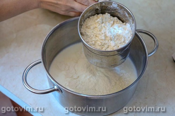 Толстые блины на дрожжах