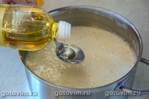 Толстые блины на дрожжах