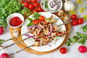 Вкусный шашлык из курицы