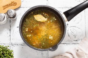 Суп с зеленой гречкой