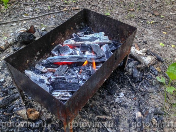 Купаты на мангале (шашлык из колбасок для жарки)