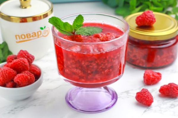 Малиновое варенье без сахара