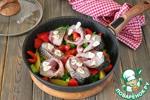 Пеленгас, тушеный с картошкой и овощами