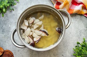 Суп из свежих белых грибов