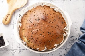 Пирог с консервированной сайрой