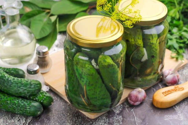 Огурцы консервированные хрустящие