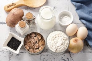 Пирог с консервированной сайрой