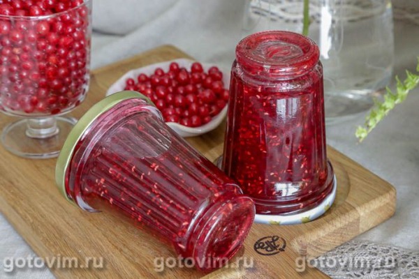 Варенье из красной смородины с малиной в микроволновке