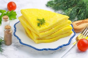 Омлет на молоке на сковороде