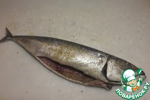 Духовая скумбрия, запеченная в пакете