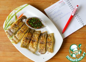 Камбала жареная по-корейски