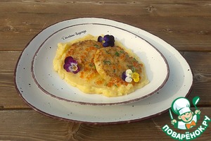 Котлеты из щуки с икорным соусом