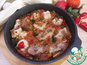 Рагу из морского окуня