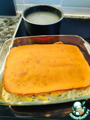 Заливной пирог-рыбник с бульоном
