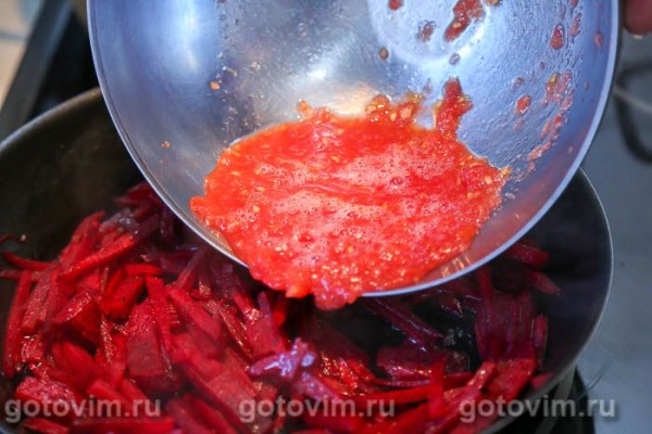 Южный борщ с баклажанами