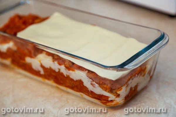 Лазанья с уткой и тыквой