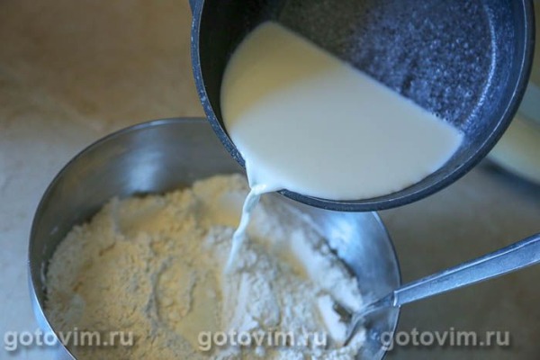 Тонкое тесто для пиццы на молоке